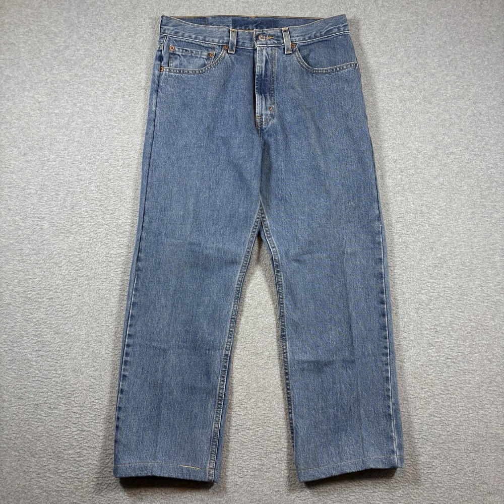 Vintage Y2K Levis 505 Regular Fit Jeans Mens 32x28 Medium Wash Denim Grunge Work